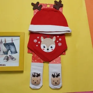 ست کلاه  جوراب پیش  بند