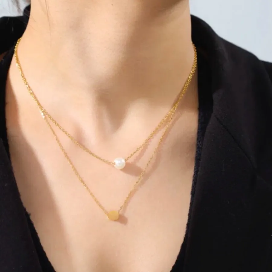 گردنبند دولاین رنگ ثابت