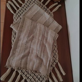 شال لینن راه راه