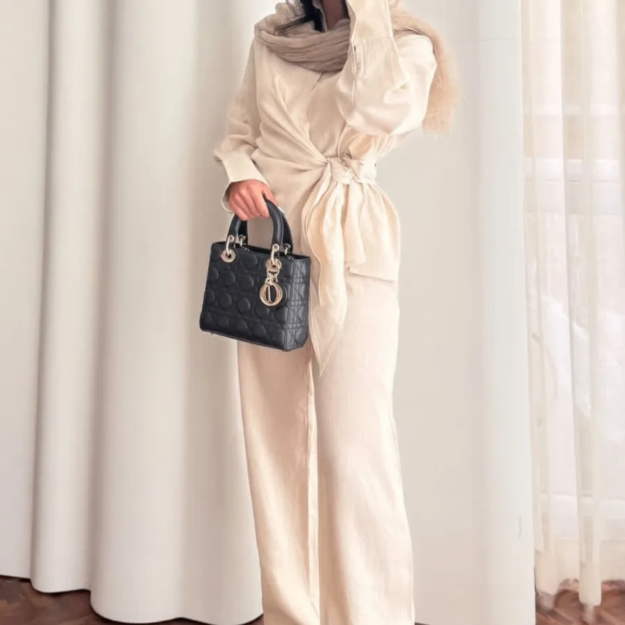 ست مانتوگره ای با شلوار