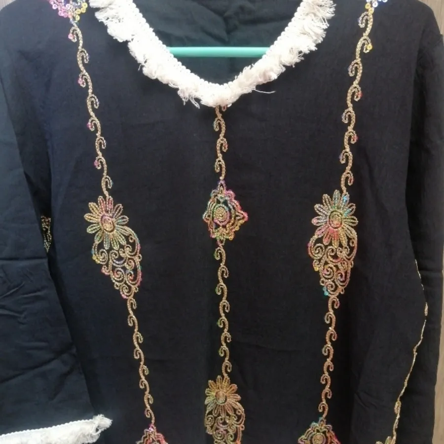 تونیک گلدوزی مکرومه