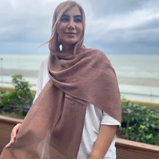 شال پلیسه رنگی