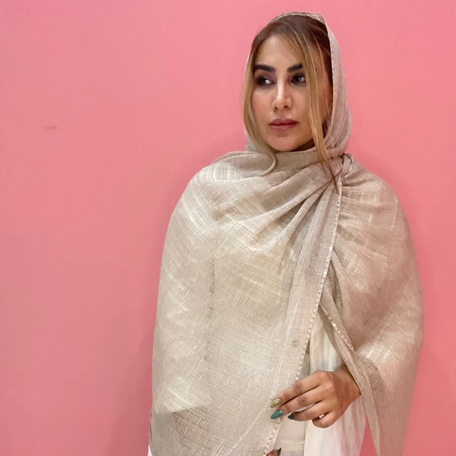 شال پلیسه دور نواردوزی