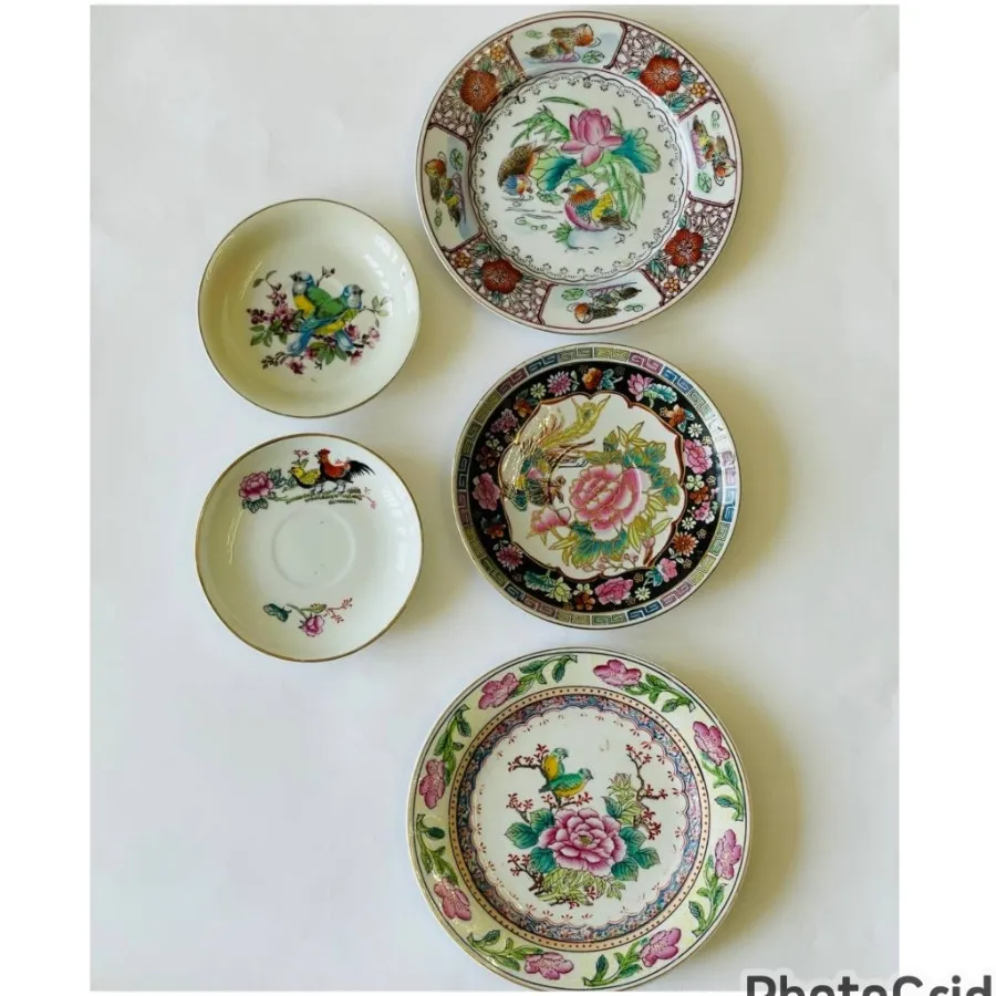 ست بشقاب های نقاشی دست