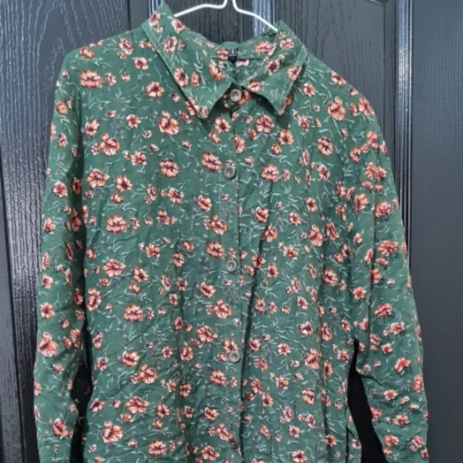 تونیک شومیز کتان خنک سبز