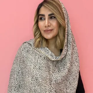 شال پلیسه دورخامه دوزی