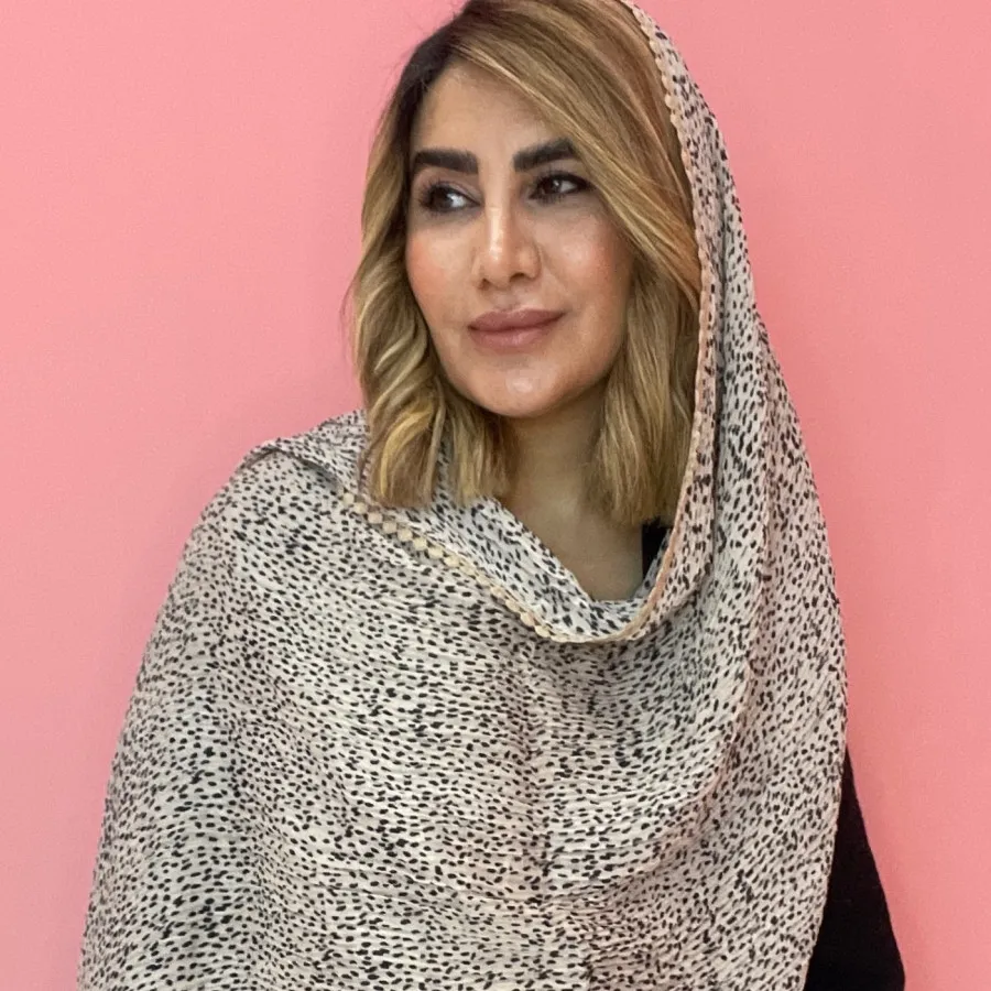 شال پلیسه دورخامه دوزی