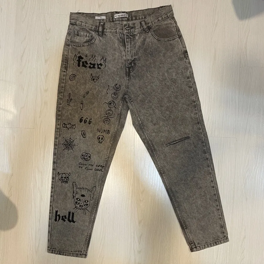 شلوار pull & bear خاکستری