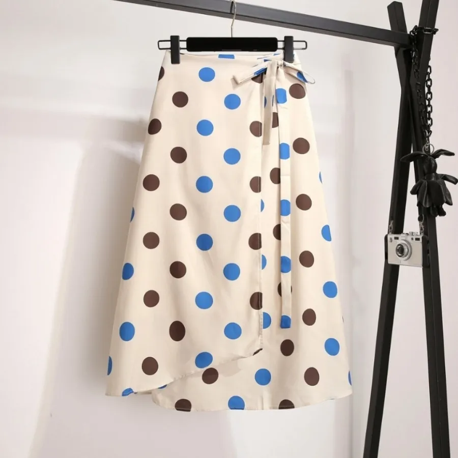 دامن ساتن خال خالی FAN