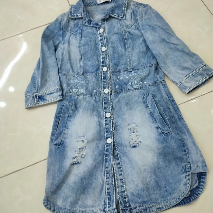 مانتو جین اسپرت دخترانه