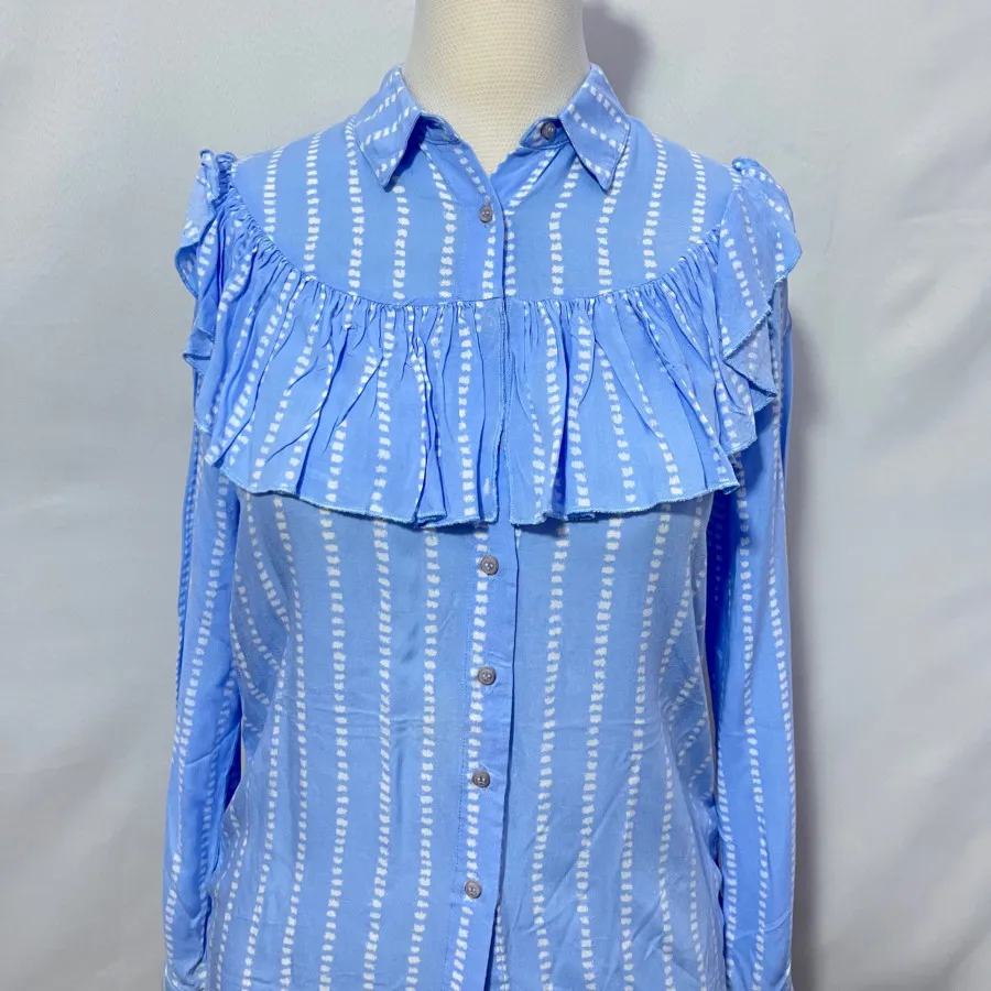 شومیز نخی آبی