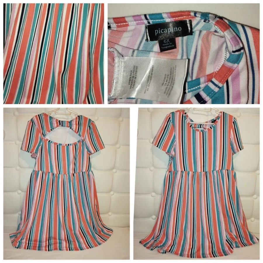 پیراهن نخی بچگانه 6-8سال