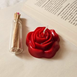 شمع گل رز