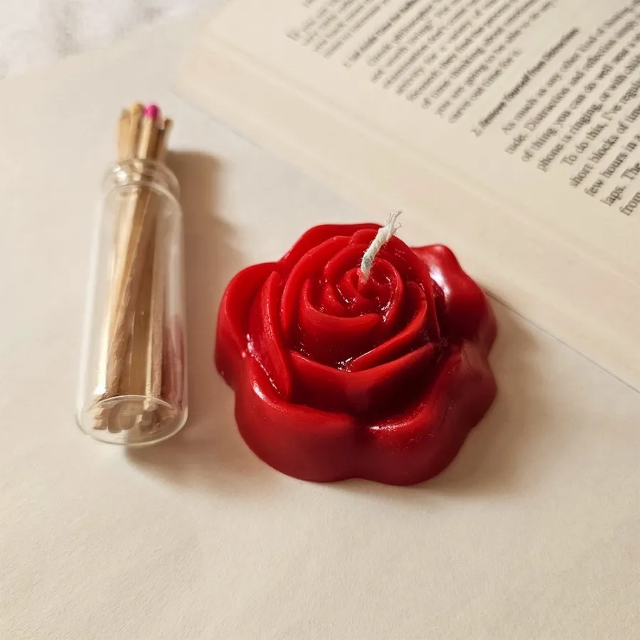 شمع گل رز