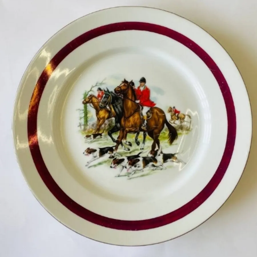 بشقاب طرح شکارگاه