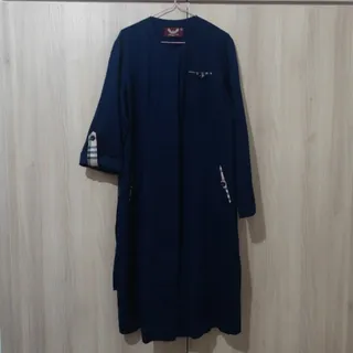 مانتو سورمه‌ای سایز بزرگ