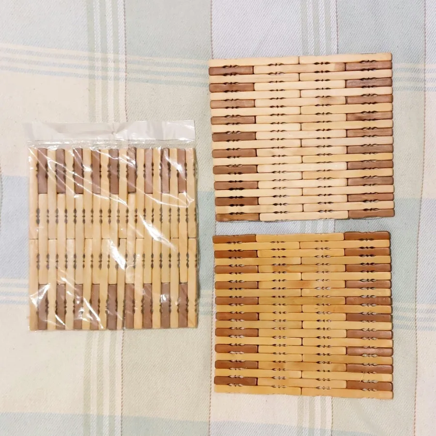 زیر قابلمه‌ای چوبی