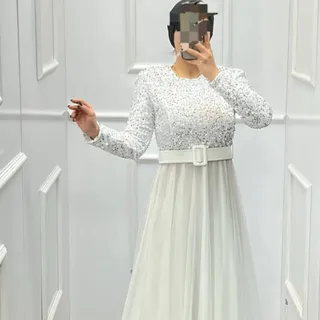 پیراهن نامزدی عقد سفید