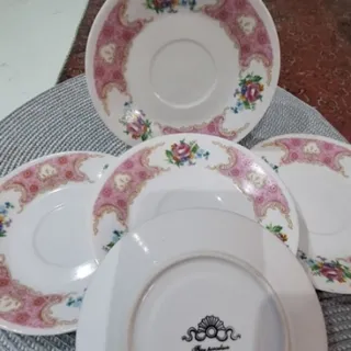 4 نعلبکی گل ترمه