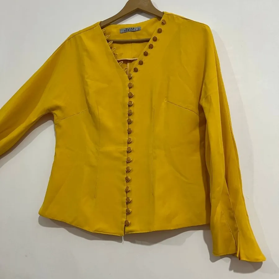 شومیز خردلی