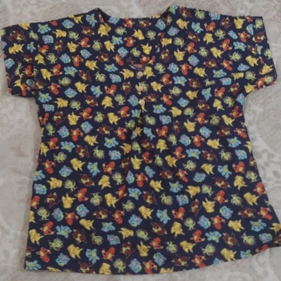 بلوز طرح سه دکمه