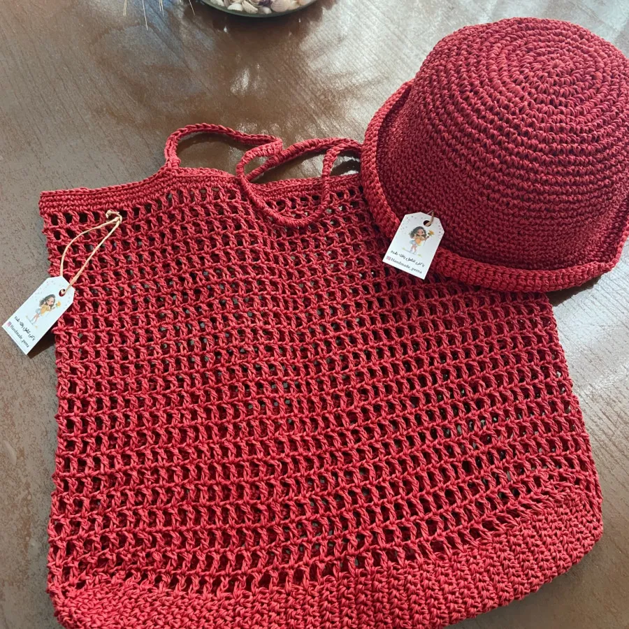 ست کیف ‌کلاه رافیا