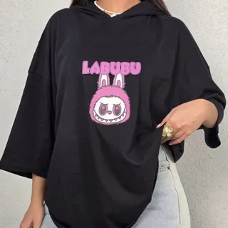 تیشرت کلاهدار لبولبو