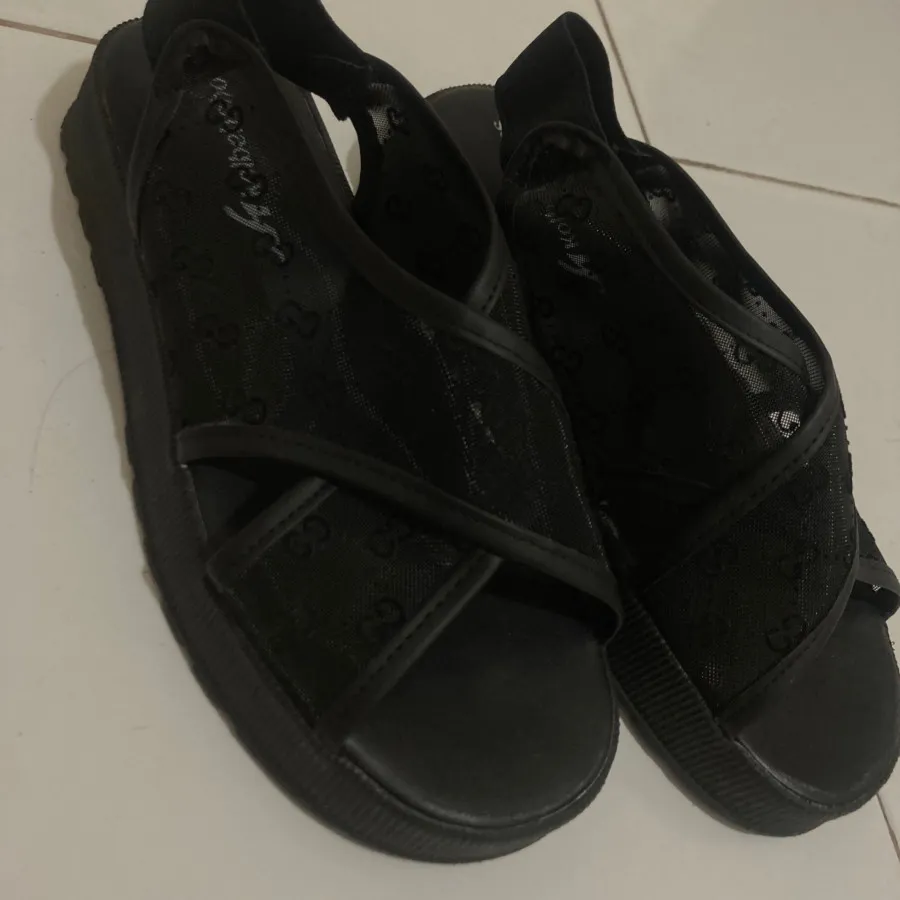 صندل مشکی توری