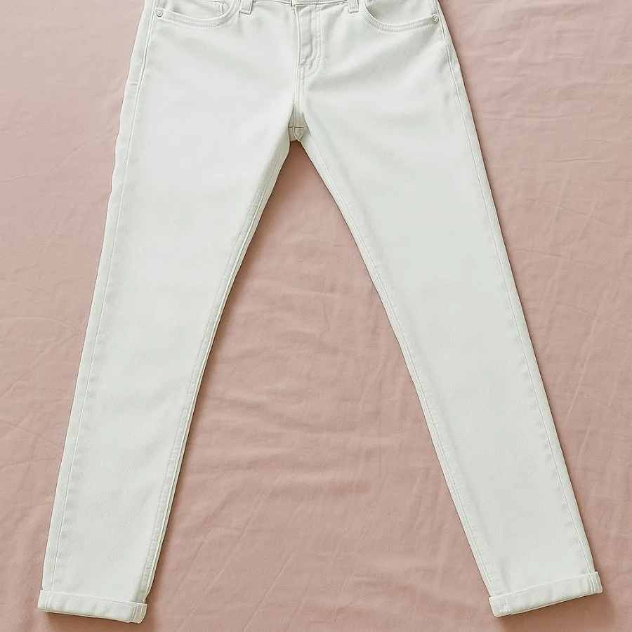 شلوار لی سفید رنگ