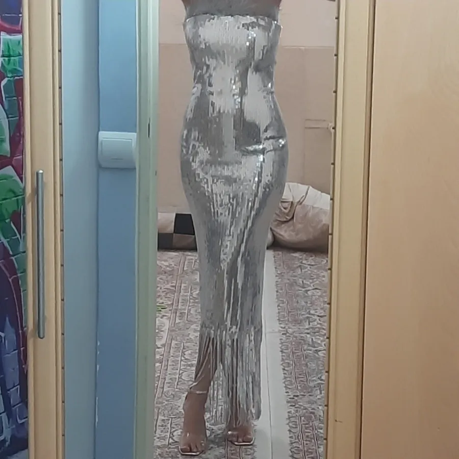 لباس شب فول پولک