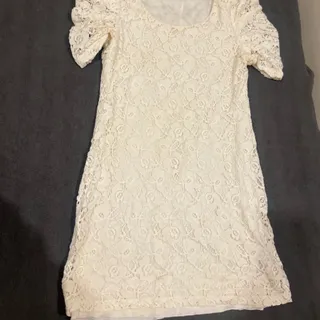 لباس گیپور دخترانه سفید