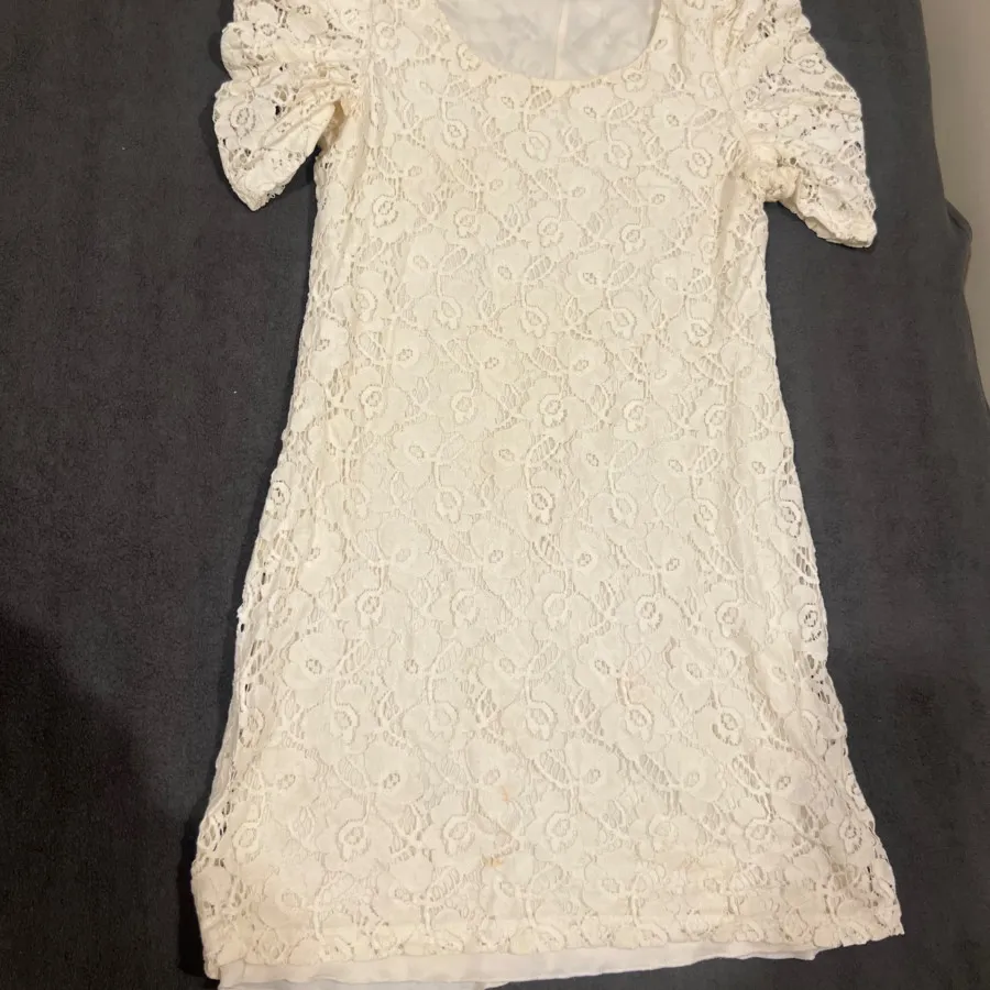 لباس گیپور دخترانه سفید