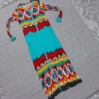 پیراهن نخی ساحلی