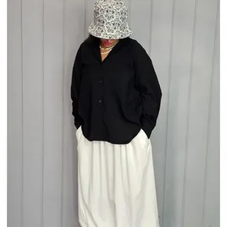 شومیز مشکی مانتو مشکی