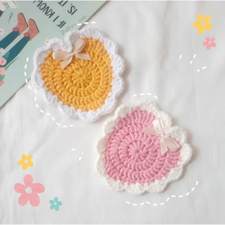 زیر لیوانی /دکوری بافتنی