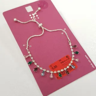 دستبند آسانسوری نگین دار