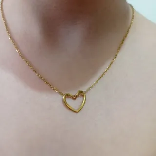 گردنبند قلب دفرمه