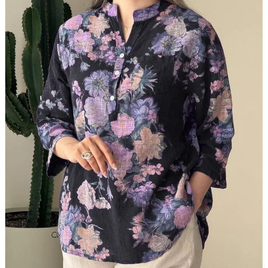 شومیز زنانه طرحدار خنک