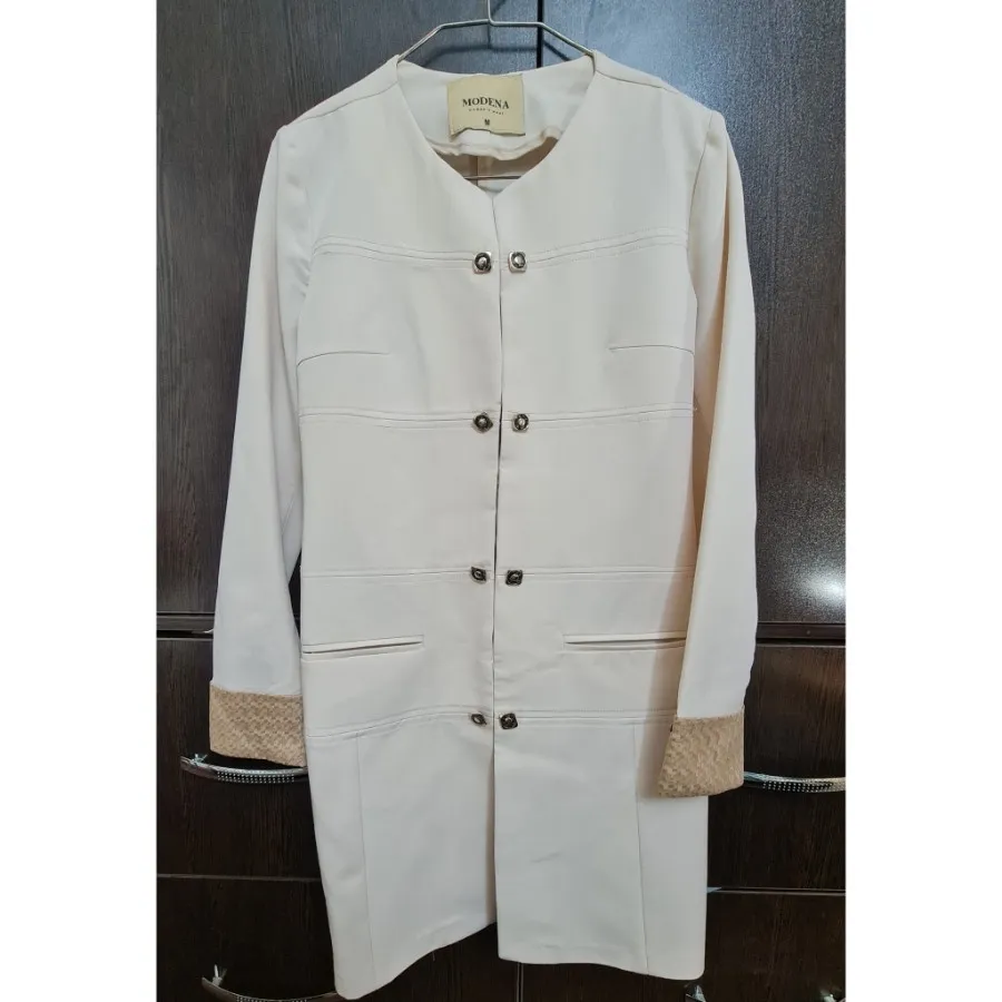 مانتو مجلسی دکمه قزن دار