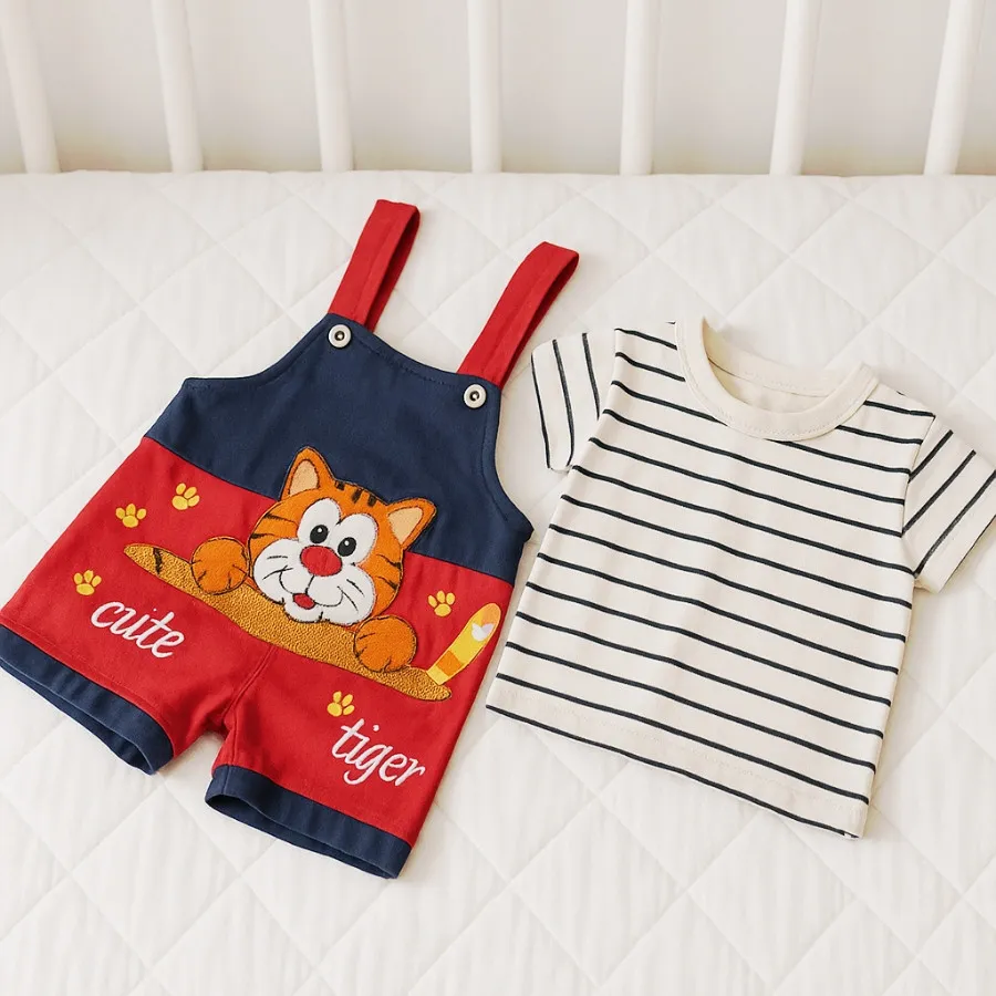 ست سرهمی و تیشرت نوزادی