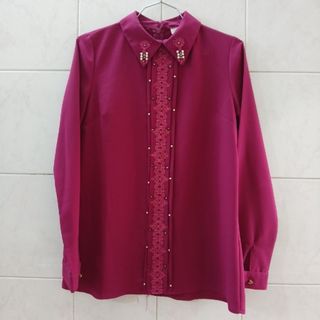 شومیز مجلسی سرخابی