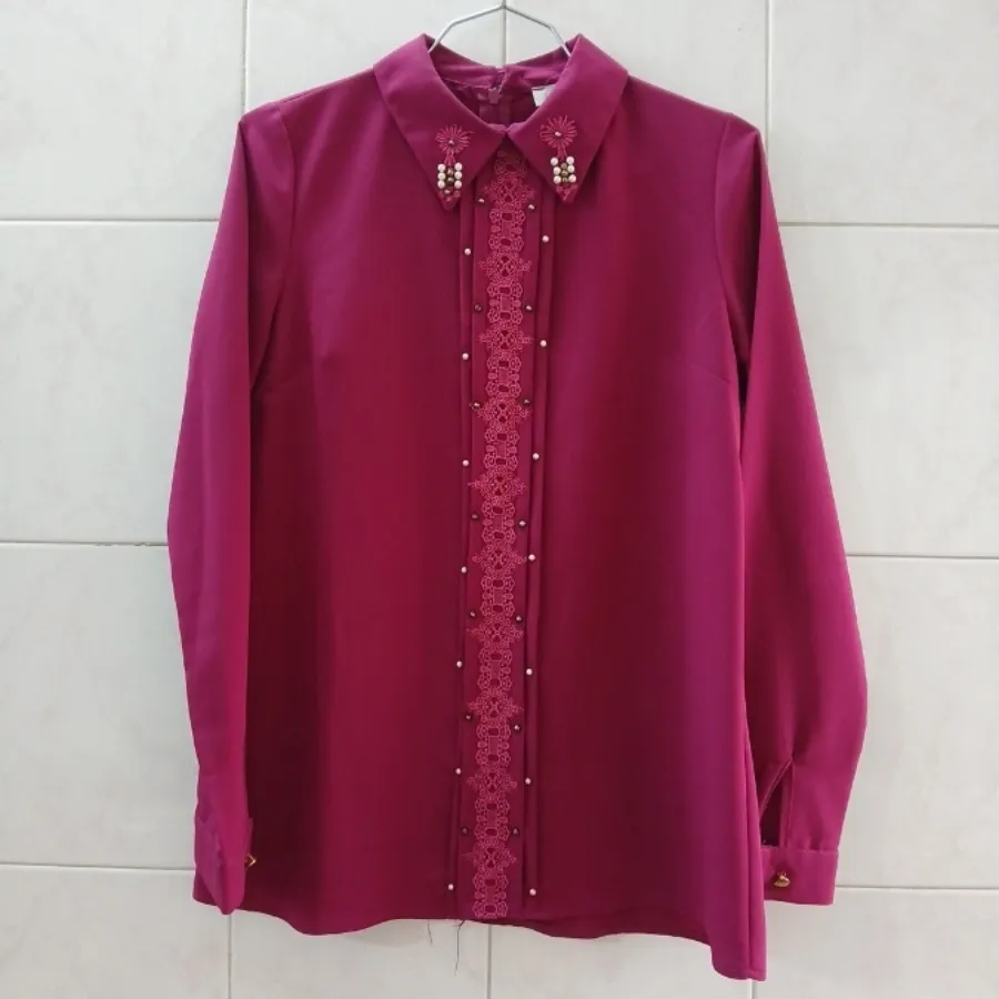 شومیز مجلسی سرخابی