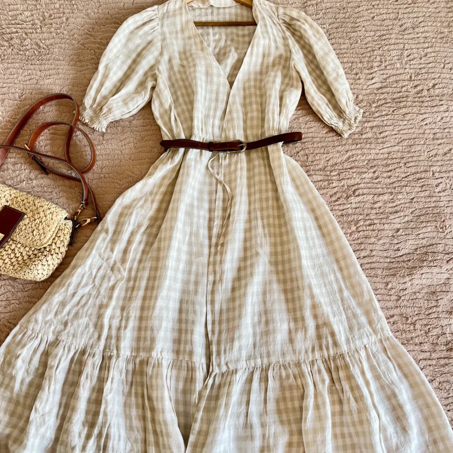 پیراهن لینن خارجی