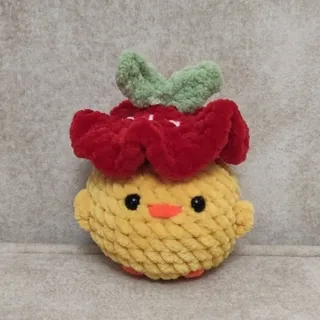 عروسک جوجه با کلاه توتی