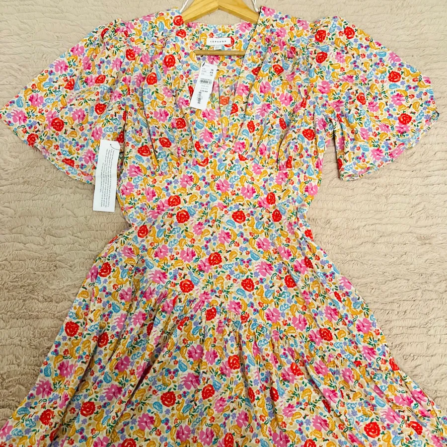 پیراهن گلگلی چیندار