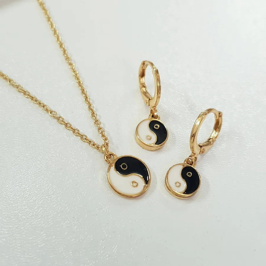 گردنبند گوشواره روکش طلا