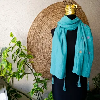 شال فیروزه ای