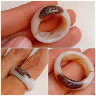 حلقه ی سنگی عقیق شجر