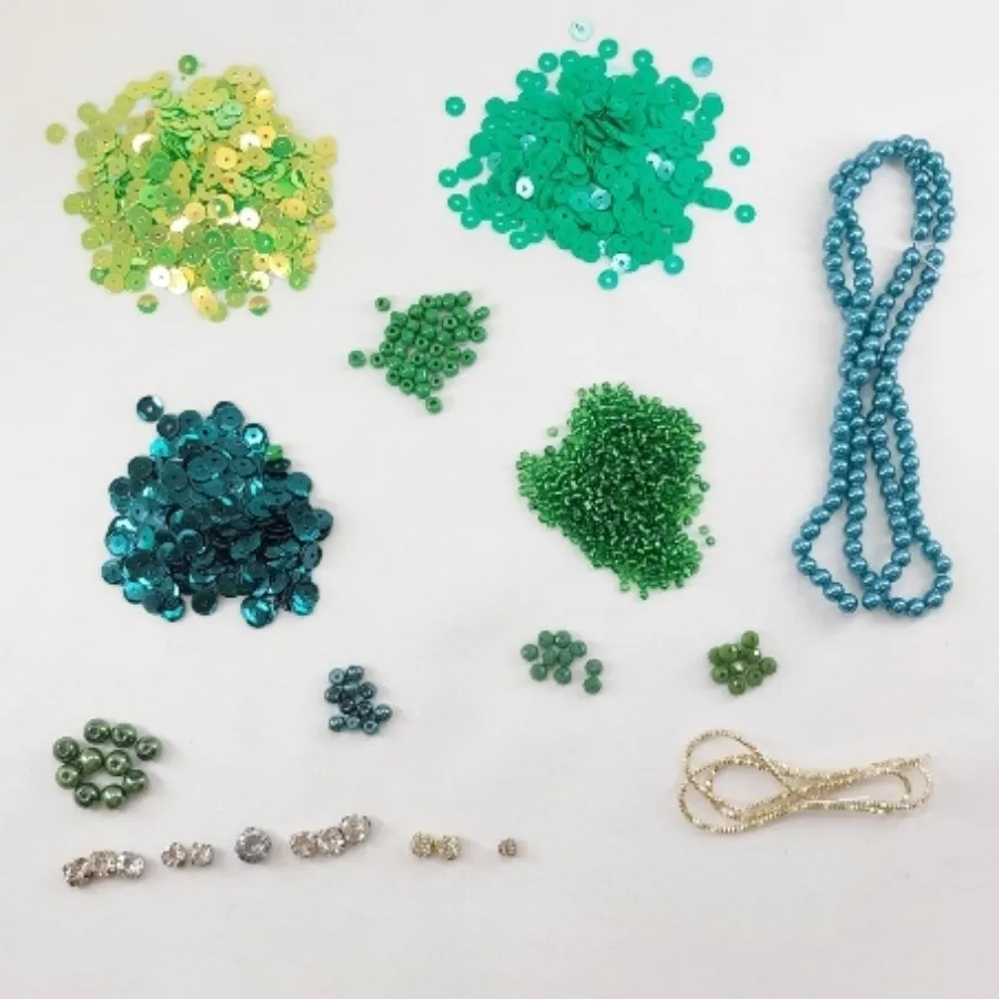 پک جواهردوزی سبز