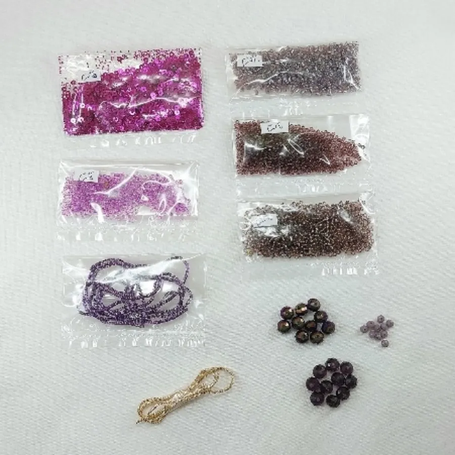 پک جواهردوزی بنفش